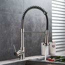Brushed Nickel Kitchen Faucet Sink Single Lever with Pull Down Sprayer - Fry's Superstore