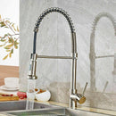 Brushed Nickel Kitchen Faucet Sink Single Lever with Pull Down Sprayer - Fry's Superstore