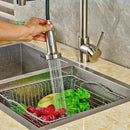 Brushed Nickel Kitchen Faucet Sink Single Lever with Pull Down Sprayer - Fry's Superstore