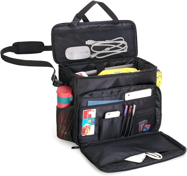 Car Front Seat Organizer, Passenger Seat Storage Bag with Padded Sleeve for Laptop - Fry's Superstore