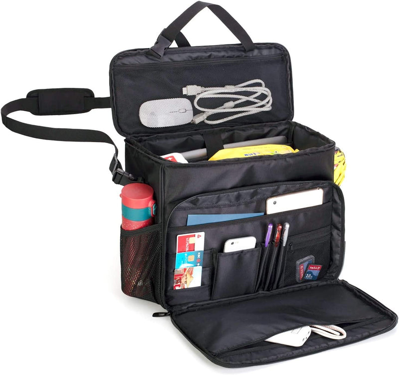 Car Front Seat Organizer, Passenger Seat Storage Bag with Padded Sleeve for Laptop - Fry's Superstore