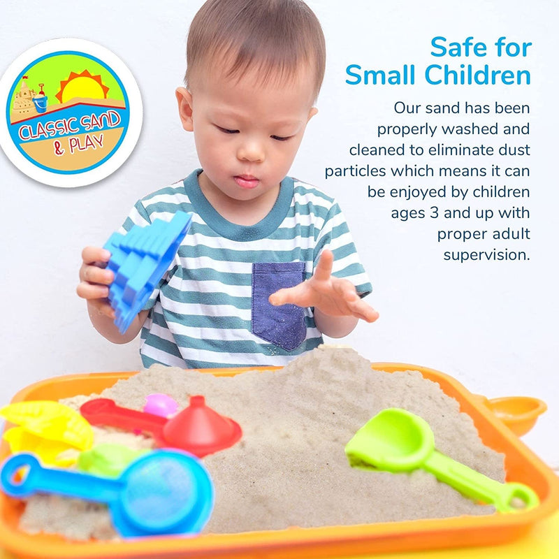 Classic Sand and Play Sand for Sandbox, Table, and Outdoor Use, 20 lb. Bag, Natural, Non-Toxic - Fry's Superstore