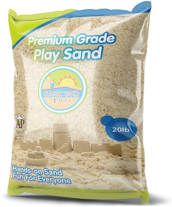 Classic Sand and Play Sand for Sandbox, Table, and Outdoor Use, 20 lb. Bag, Natural, Non-Toxic - Fry's Superstore