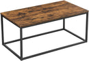 Coffee Table Open Rectangle Living Room Table, Steel Frame, and Wood Panel - Fry's Superstore