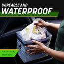 Collapsible, Leakproof Auto Car Trash Can Garbage Bin with Adjustable Strap and 20 Trash Bags - Fry's Superstore