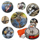 Combined 1100lb Fishing Magnet Kit, Super Strong Powerful Magnetic for Retrieving Treasure - Fry's Superstore