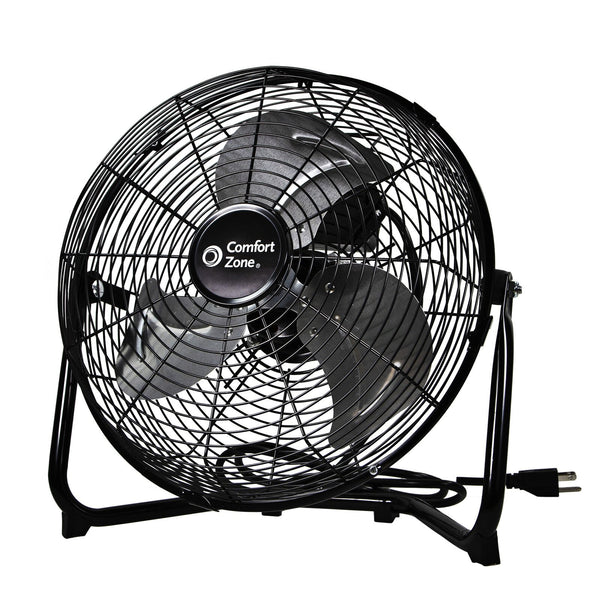 Comfort Zone 12-Inch 3 Speed 180-Degree Adjustable Cradle Fan, Black CZHV12B - Fry's Superstore