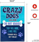 Crazy Dogs Live Here Dog Garden Flag - Fry's Superstore