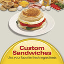 Dual Breakfast Sandwich Maker with Timer, Silver (25490A) - Fry's Superstore