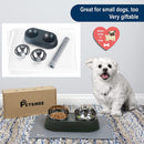 Elevated Cat Food Bowls with Silicone Feeding Mat for Cats, Kittens, Small Dogs - Fry's Superstore