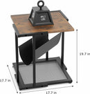 End Table Sofa Side Coffee Table Nightstand with Storage Shelf - Fry's Superstore