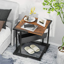 End Table Sofa Side Coffee Table Nightstand with Storage Shelf - Fry's Superstore