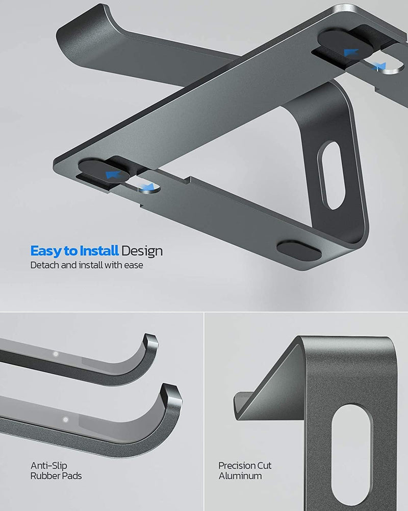 Ergonomic Aluminum Laptop Computer Stand for Desk - Fry's Superstore