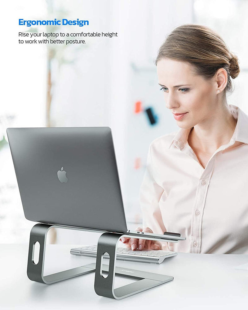 Ergonomic Aluminum Laptop Computer Stand for Desk - Fry's Superstore