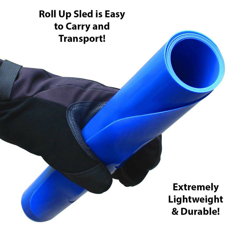 Flexible Flyer Flying Carpet Kids Lightweight Roll-Up Snow Sled, Blue - Fry's Superstore