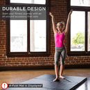 Folding Gym Tri-Fold Exercise Gymnastics Aerobics Workout Fitness Floor Mat w/Carrying Handles - Fry's Superstore