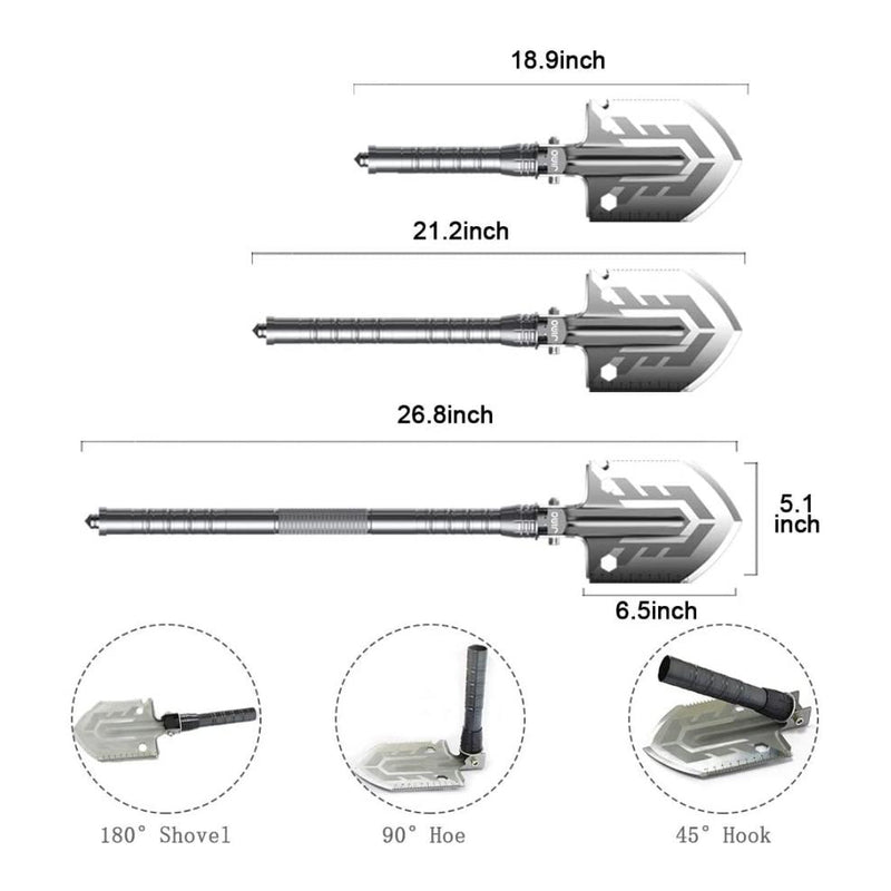Fully Adjustable Multi-Purpose Folding Shovel - Fry's Superstore