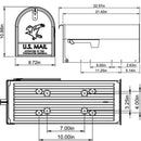 Gibraltar Elite Steel Large Residential Post Mount Mailbox, Black - Fry's Superstore