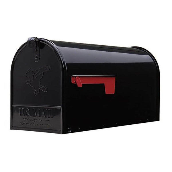 Gibraltar Elite Steel Large Residential Post Mount Mailbox, Black - Fry's Superstore