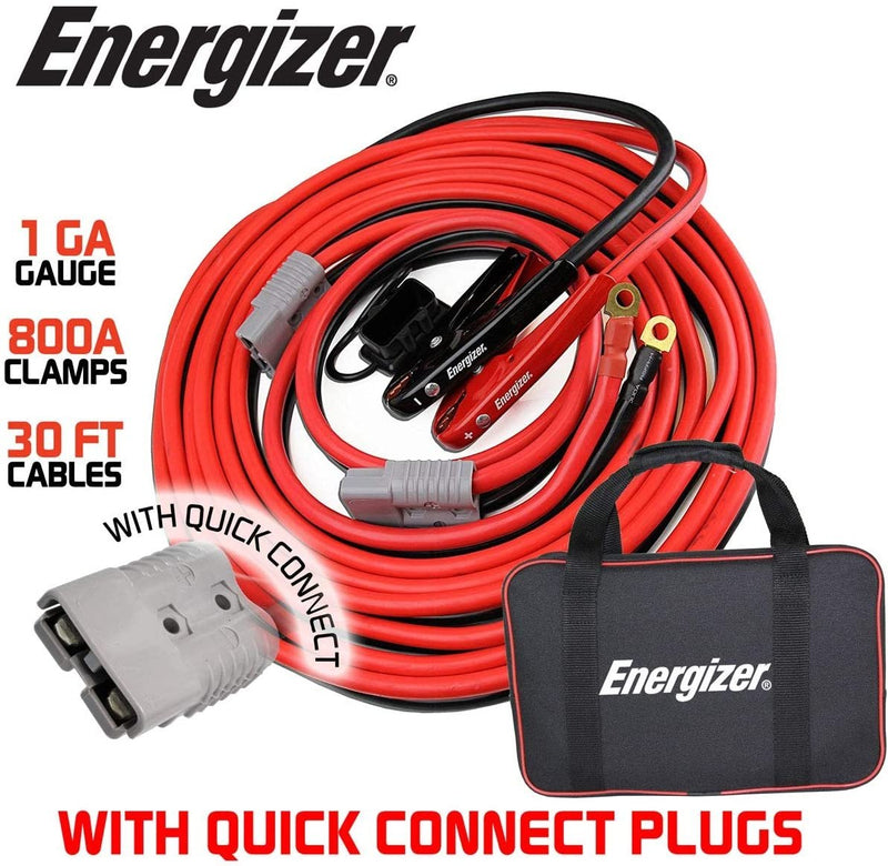 Heavy Duty Automotive Jumper Cables for Car Battery with Built-In LED Lights - Fry's Superstore