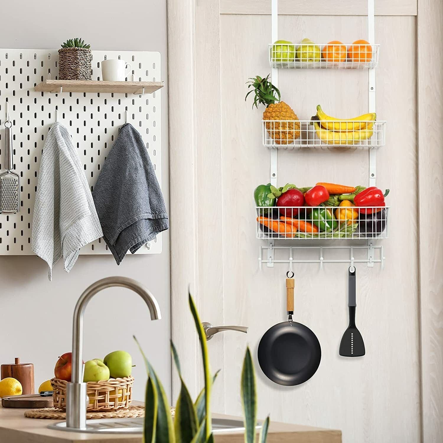 Heavy Duty Hanging Shelf Over the Door Storage Rack
