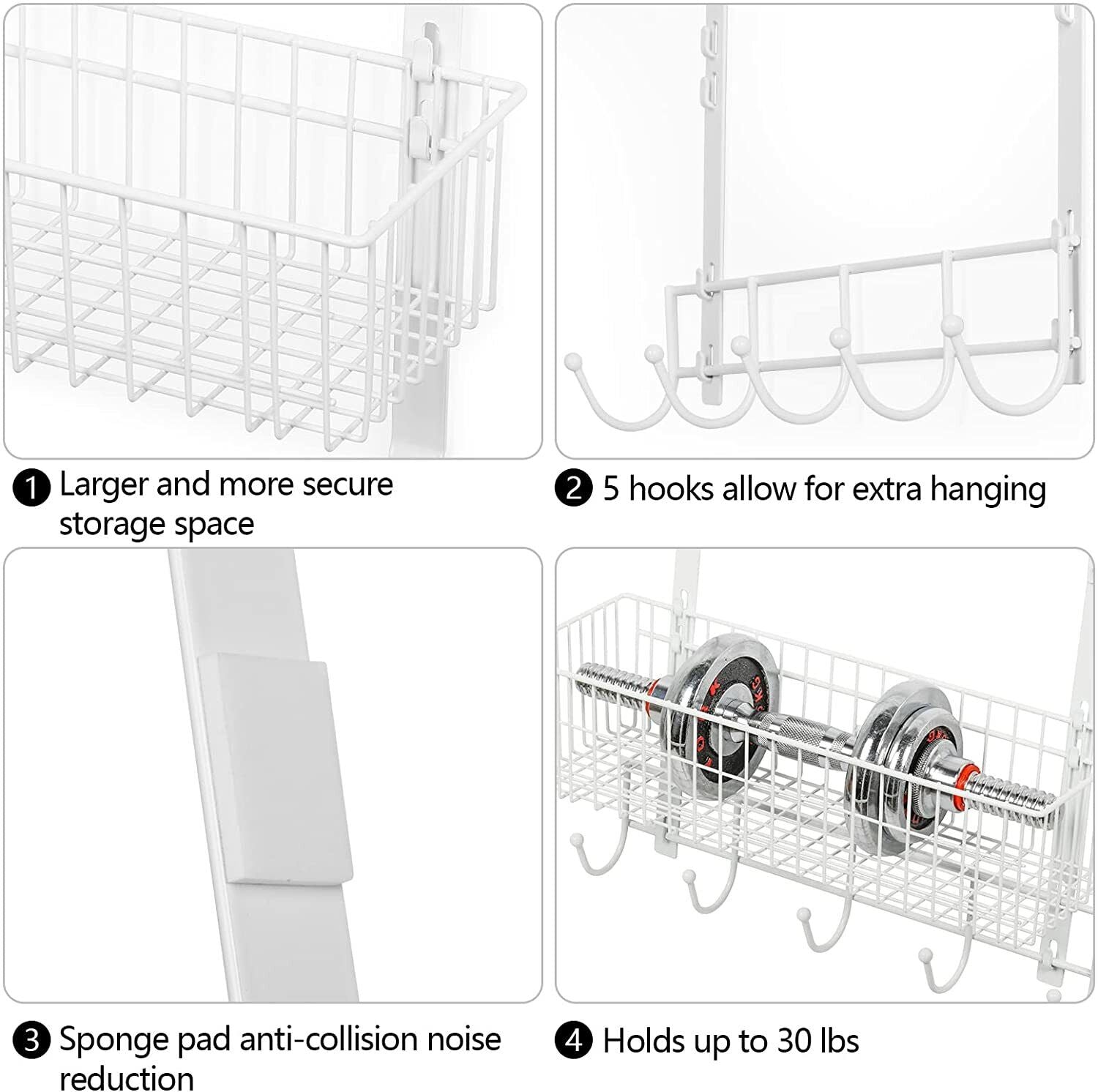 Heavy Duty Hanging Shelf Over the Door Storage Rack
