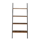 Industrial Ladder Shelf, 4-Tier Bookshelf, Storage Rack Shelves - Fry's Superstore