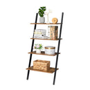 Industrial Ladder Shelf, 4-Tier Bookshelf, Storage Rack Shelves - Fry's Superstore
