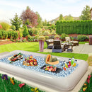 Inflatable Ice Cooler Buffet Salad Serving Trays with Drain Plug (3 Sets) - Fry's Superstore