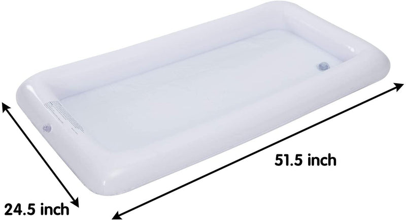 Inflatable Ice Cooler Buffet Salad Serving Trays with Drain Plug (3 Sets) - Fry's Superstore