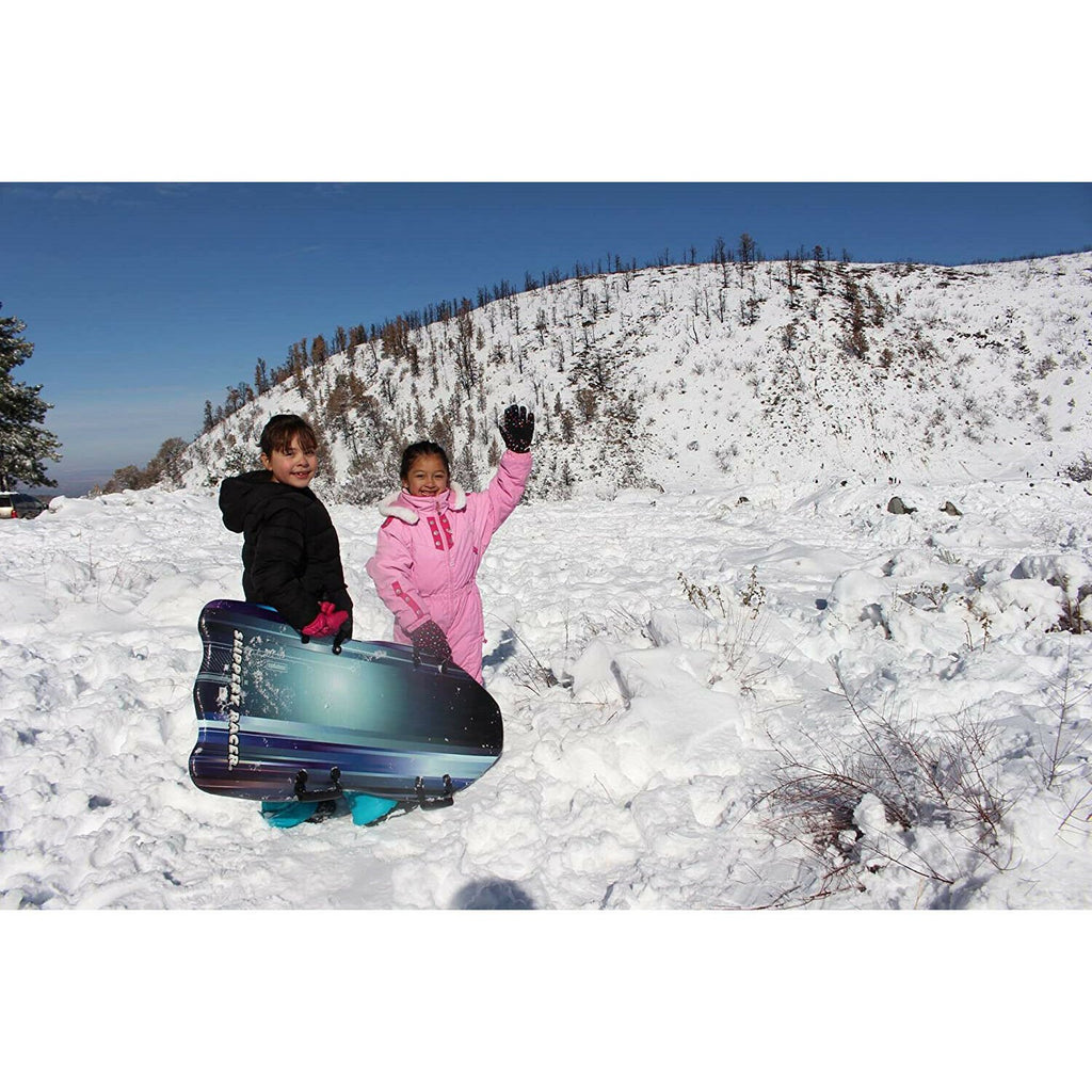 Toddler Snow Racer Kids Foam Toboggan Slippery Racer Downhill Falcon Snow Sled