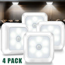 LED Wireless Motion Sensor Cabinet Stair Step Wall Night Light (4-Pack) - Fry's Superstore