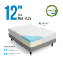LUCID 6, 8, 10, and 12-Inch Gel Memory Foam Mattress - Fry's Superstore