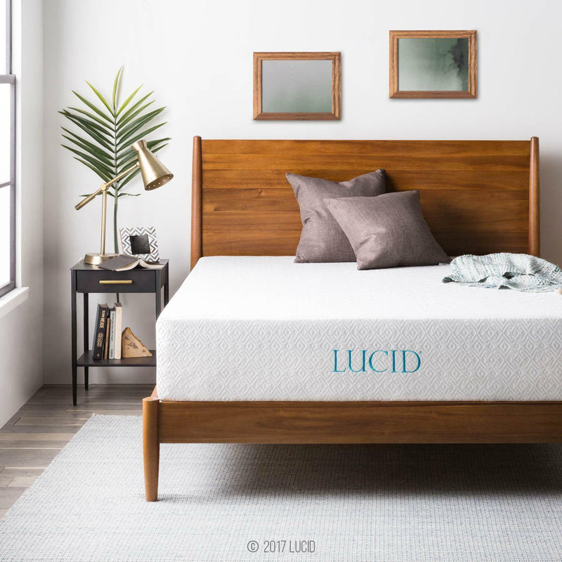 LUCID 6, 8, 10, and 12-Inch Gel Memory Foam Mattress - Fry's Superstore