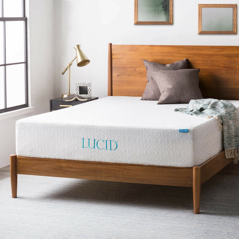 LUCID 6, 8, 10, and 12-Inch Gel Memory Foam Mattress - Fry's Superstore