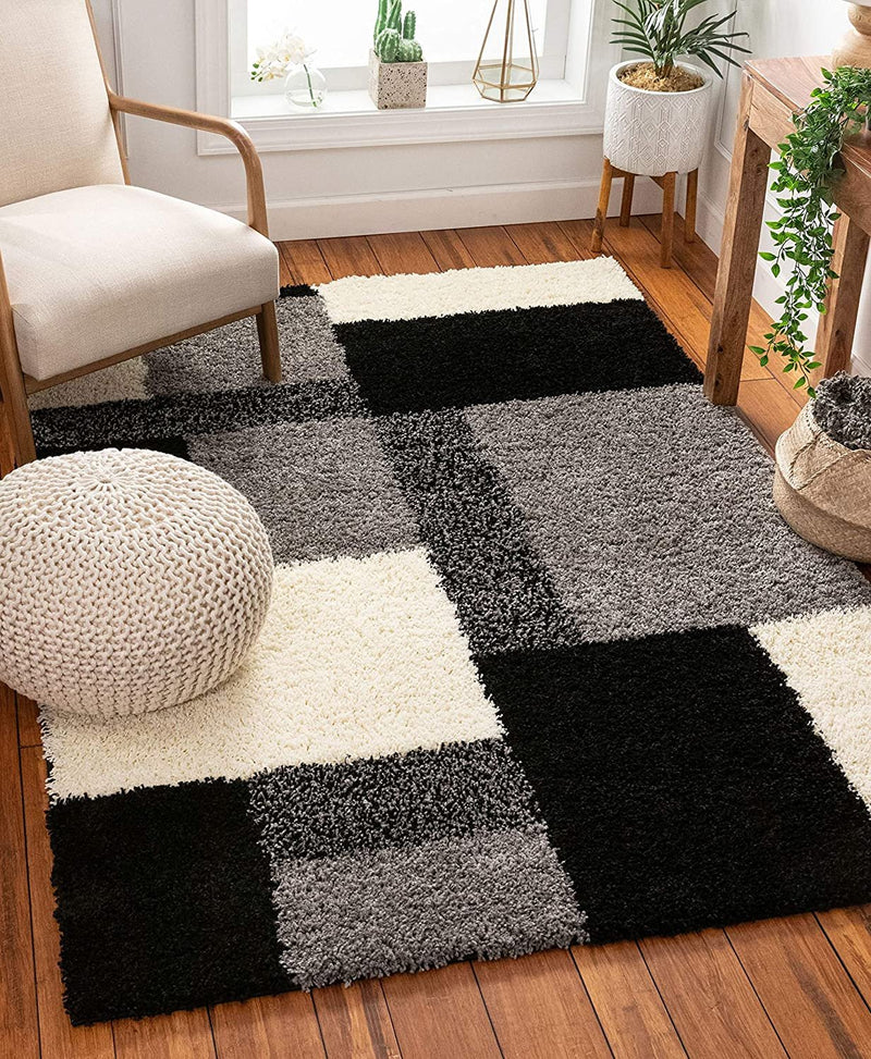 Madison Shag Cubes Modern Area Rug - Fry's Superstore