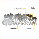 Mechanics Tool Set, 1/4" & 3/8" & 1/2" Drive, Sae/Metric, 205-Piece (DWMT81534) - Fry's Superstore
