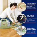 Multi-Purpose Portable Carpet and Upholstery Cleaner Bissell 1400B Green - Fry's Superstore