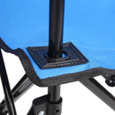 Portable Outdoor 2-Seat Folding Chair with Removable Sun Umbrella Blue - Fry's Superstore