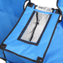 Portable Outdoor 2-Seat Folding Chair with Removable Sun Umbrella Blue - Fry's Superstore