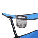 Portable Outdoor 2-Seat Folding Chair with Removable Sun Umbrella Blue - Fry's Superstore