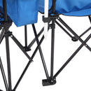 Portable Outdoor 2-Seat Folding Chair with Removable Sun Umbrella Blue - Fry's Superstore