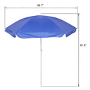 Portable Outdoor 2-Seat Folding Chair with Removable Sun Umbrella Blue - Fry's Superstore