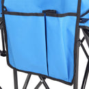 Portable Outdoor 2-Seat Folding Chair with Removable Sun Umbrella Blue - Fry's Superstore