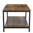 Rustic Wood Coffee Table Rectangular Coffee Table with Storage Shelf Durable 31" - Fry's Superstore
