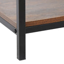 Rustic Wood Coffee Table Rectangular Coffee Table with Storage Shelf Durable 31" - Fry's Superstore