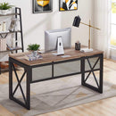 Rustic Wood Home Office Computer Desk Vintage Oak 60-Inch - Fry's Superstore