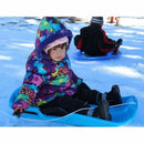 Slippery Racer Downhill Thunder Kids Toddler Plastic Toboggan Snow Sled (2 Pack) - Fry's Superstore