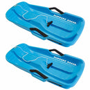 Slippery Racer Downhill Thunder Kids Toddler Plastic Toboggan Snow Sled (2 Pack) - Fry's Superstore