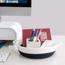 Small Black Cotton Rope Woven Home Storage Baskets - Set of 2 - Fry's Superstore